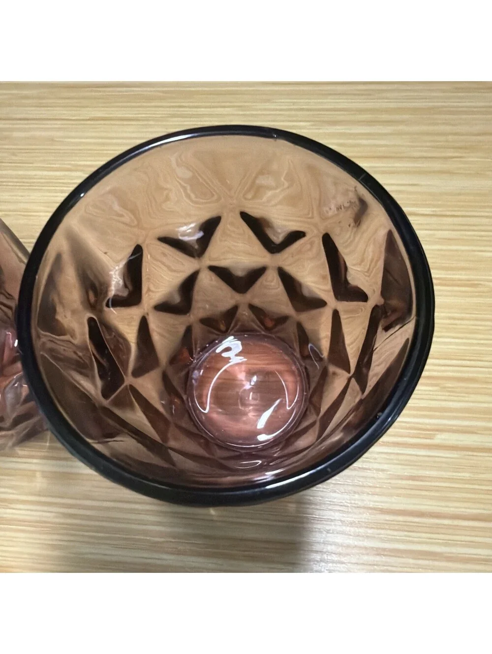 VTG 2 Jeannette Glass Company Windsor purple Amethyst depression glass tumblers*